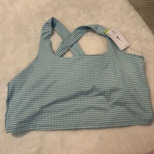 Nike Yoga Blue Checkered Bra